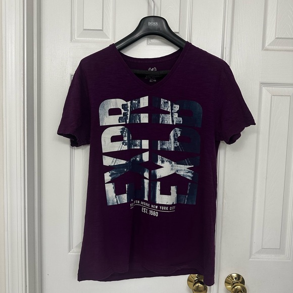 Express Other - Express Purple Graphic Tee